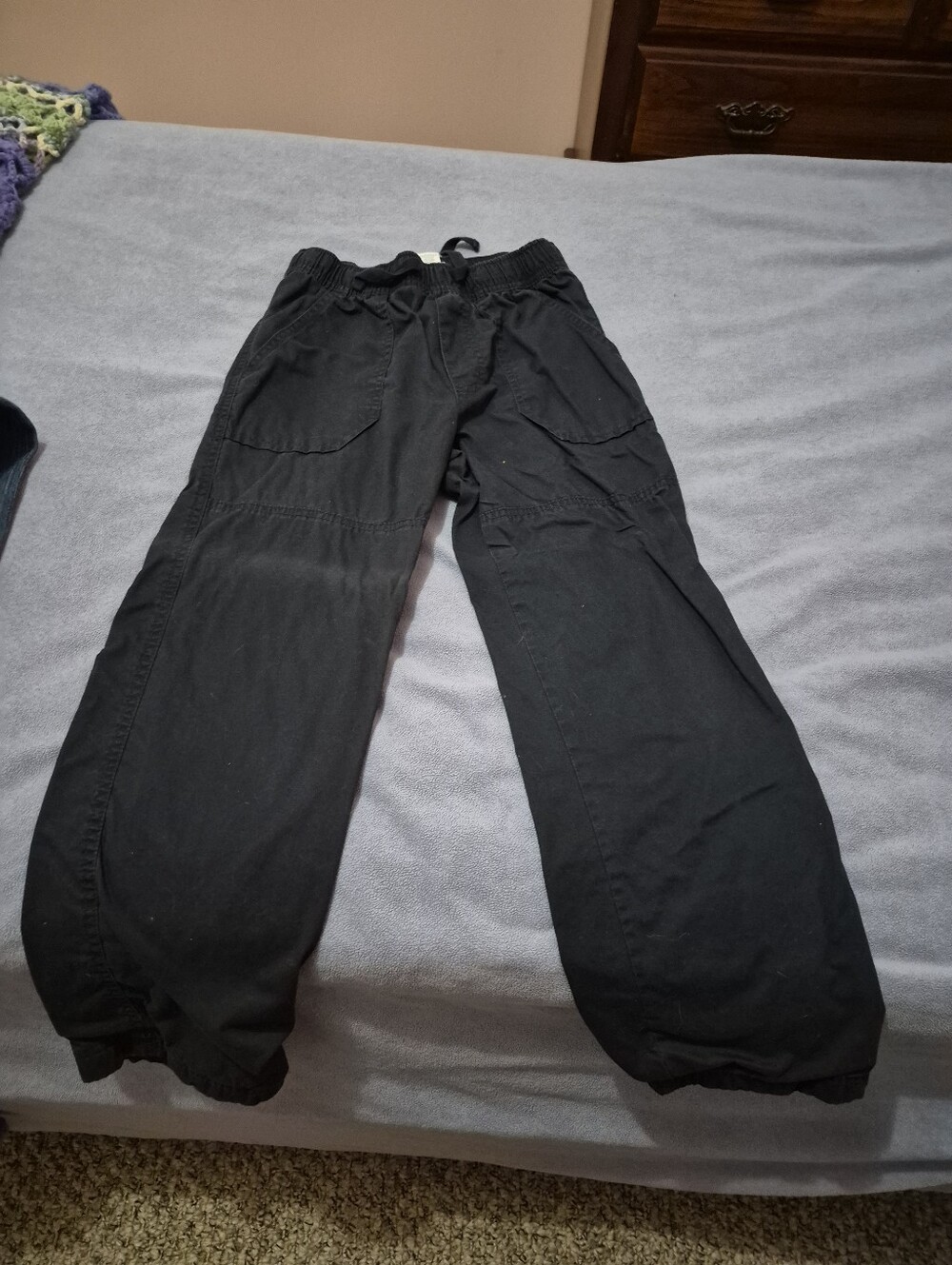 Circo Black Cargo Jogger Pants for Kids